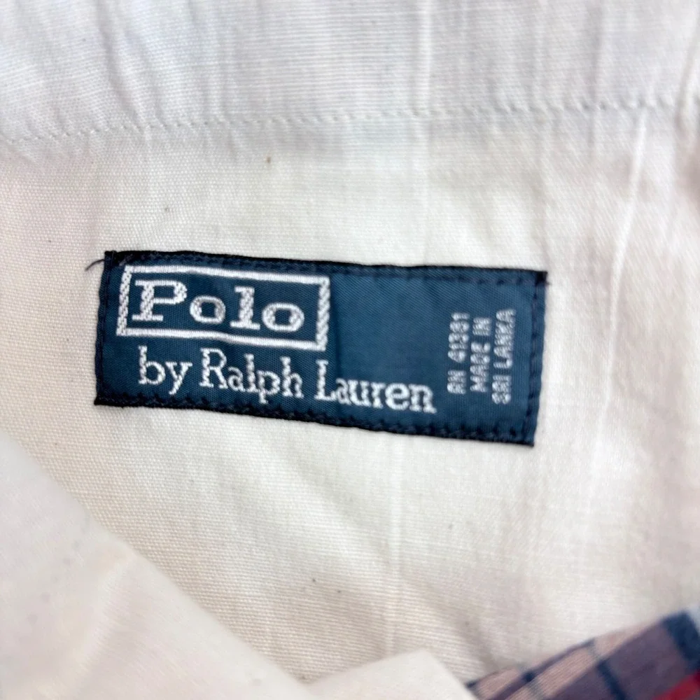 Polo Ralph Lauren Shorts Multicolor Plaid Authentic India Madras Mens 32